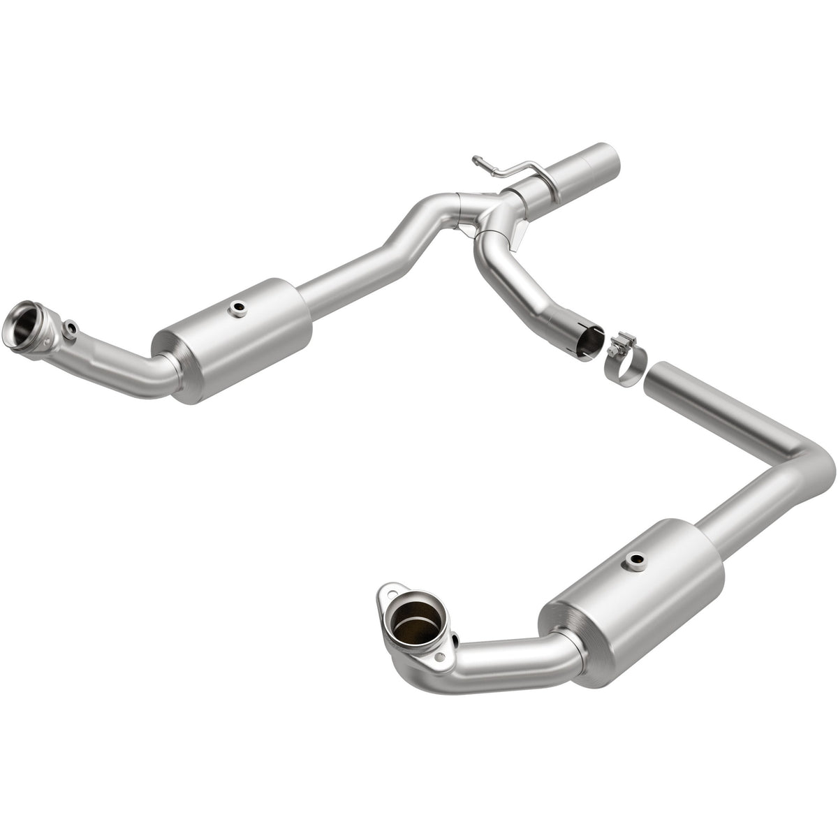 Stainless stainless steel catalytic converter from MagnaFlow Exhaust Products part number 4551599