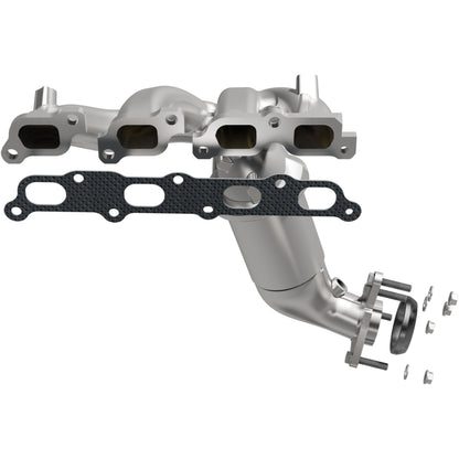 Uncoated stainless steel catalytic converter with integrated exhaust manifold from MagnaFlow Exhaust Products part number 5582378