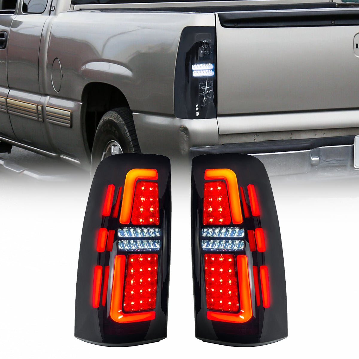 Smoked tail light set from AMERICAN MODIFIED part number AMCHCC00201