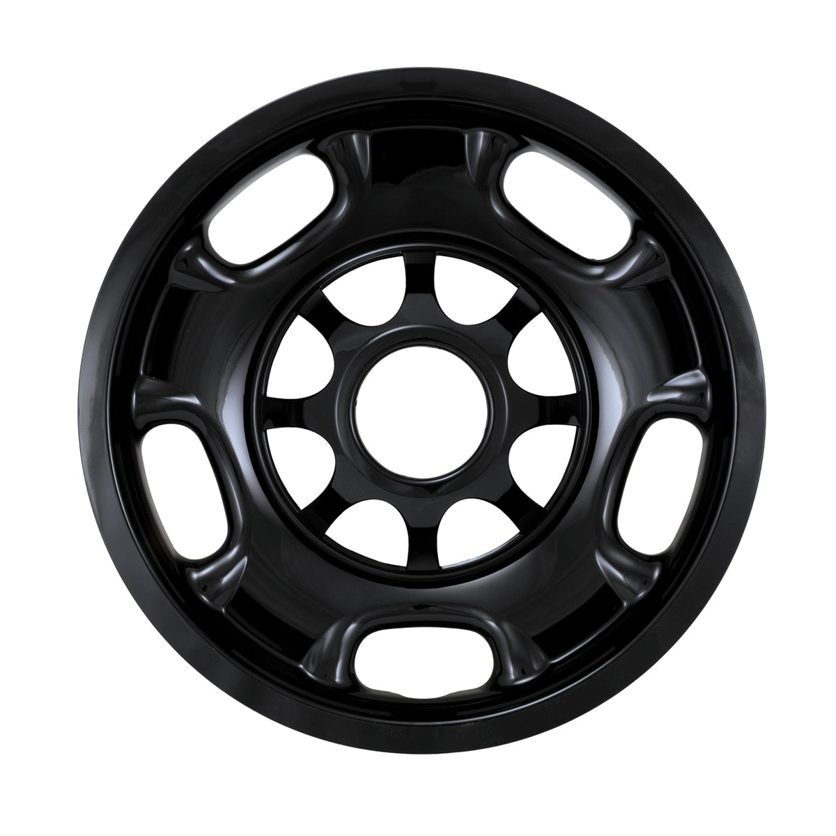Black painted abs plastic wheel cover 17 diameter from Coast To Coast part number IMP84BLK
