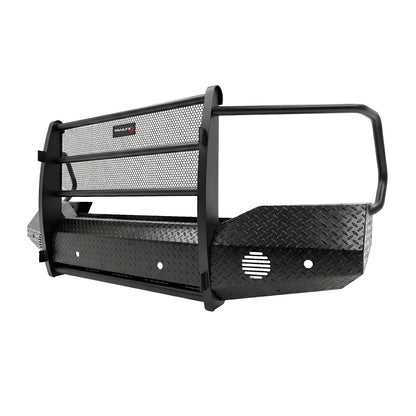Black steel bumper with mounting hardware from TrailFX part number FX3034A