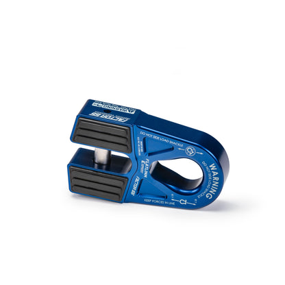 Blue bright dip anodized 6061 aluminum winch shackle from Factor 55 part number 00080-02