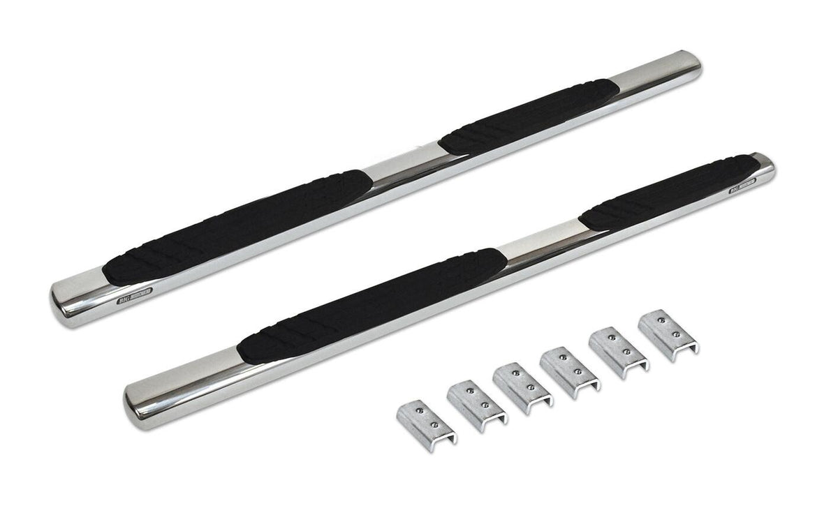 Silver stainless steel step nerf bar kit with mounting hardware from Big Country part number 394229806