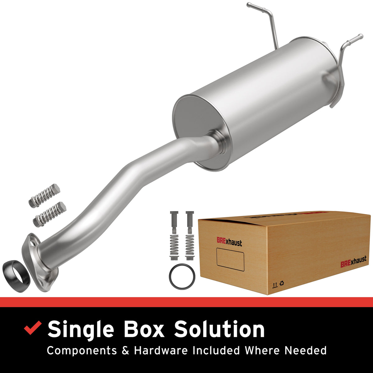 Exhaust Muffler Kit from BRExhaust part number 108-0246