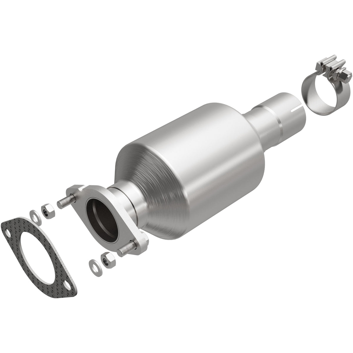 Stainless stainless steel catalytic converter from MagnaFlow Exhaust Products part number 5571996