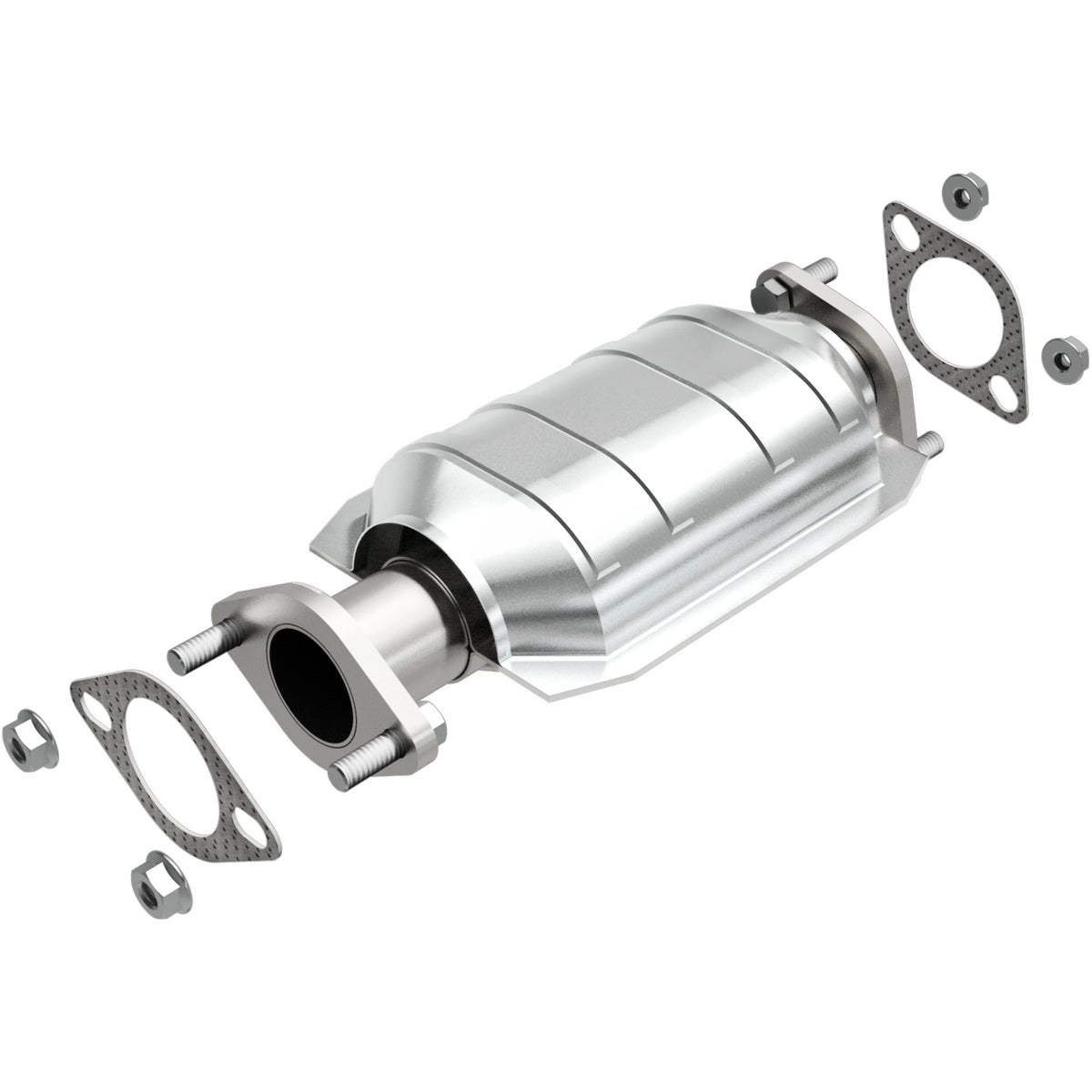 Stainless stainless steel catalytic converter from MagnaFlow Exhaust Products part number 24341