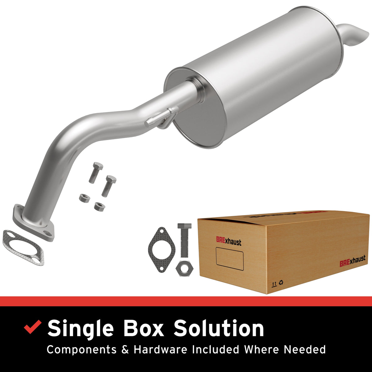 Satin exhaust system kit from BRExhaust part number 106-0956