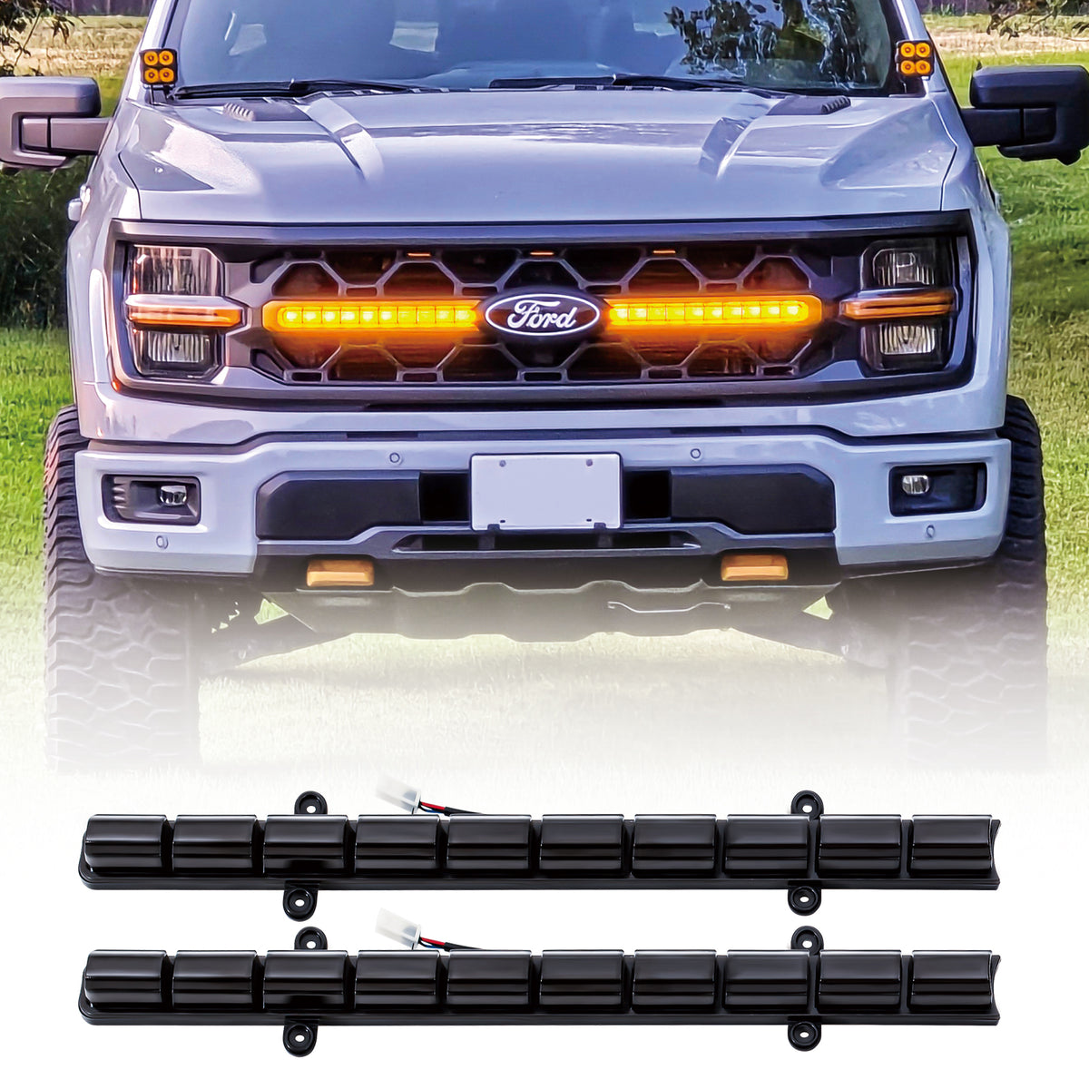Smoked grille light kit from AMERICAN MODIFIED part number AMFMAA00189