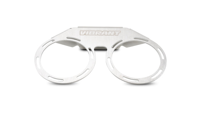 Stainless steel oil can bracket from Vibrant Performance part number 12779