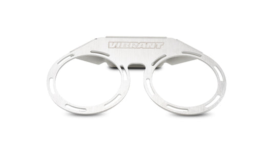 Stainless steel oil can bracket from Vibrant Performance part number 12779