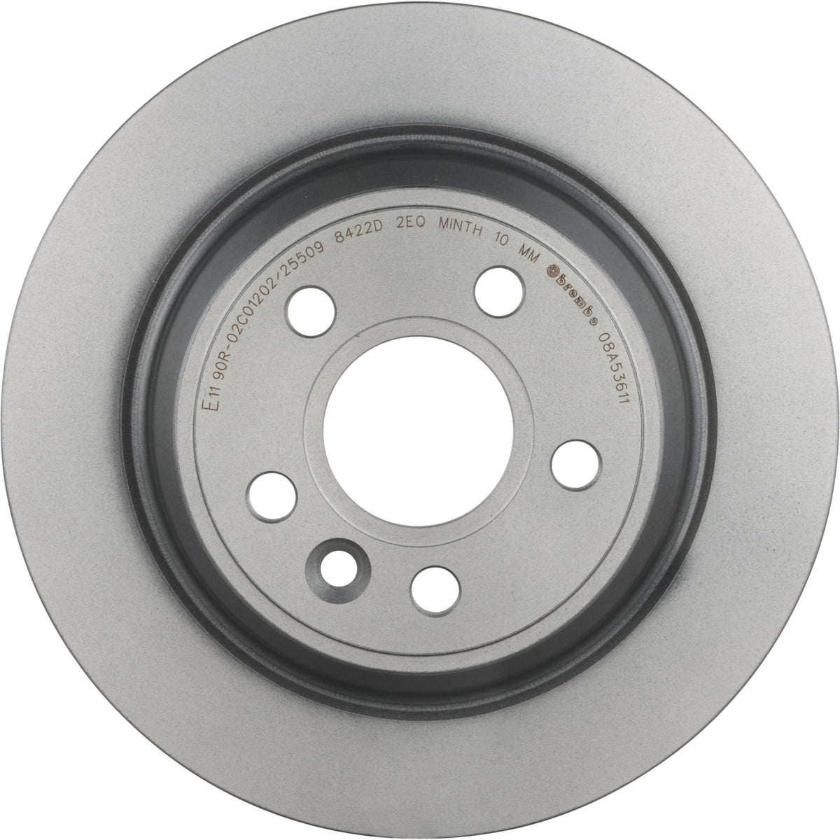 Gray cast iron disc brake rotor from Brembo part number 08.A536.11