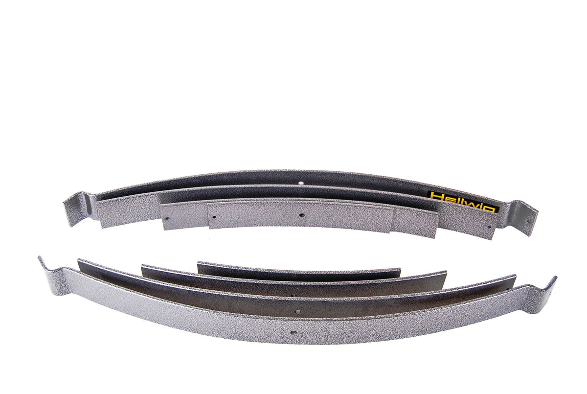 Silver hammertone leaf helper spring from Hellwig part number 3511