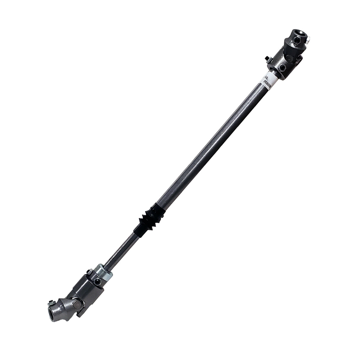 Natural steel steering shaft with mounting hardware from Borgeson part number 000950