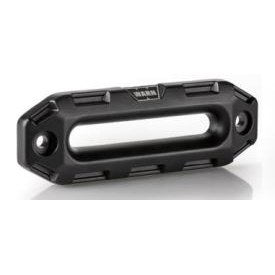 Black type iii hard-anodized aluminum winch fairlead from Warn part number 100655