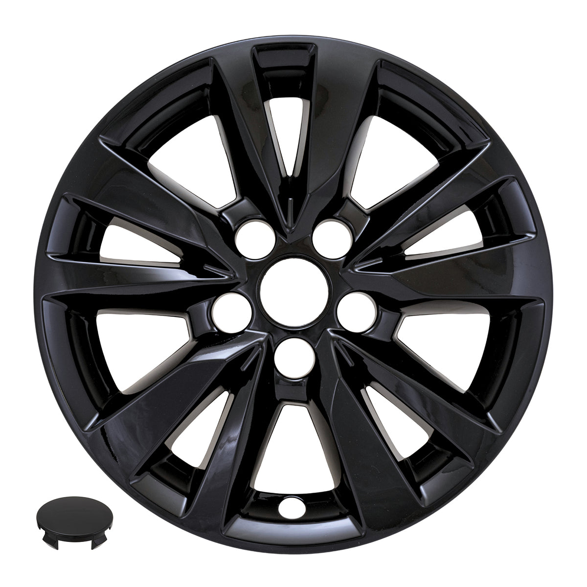 Black abs plastic wheel skin 16 diameter from Coast To Coast part number IMP530BLK