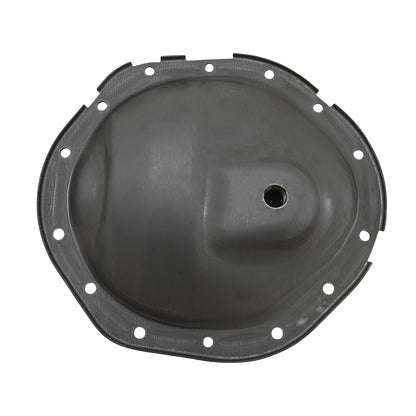 Unpainted steel differential cover from Yukon Gear and Axle part number YP C5-GM9.5