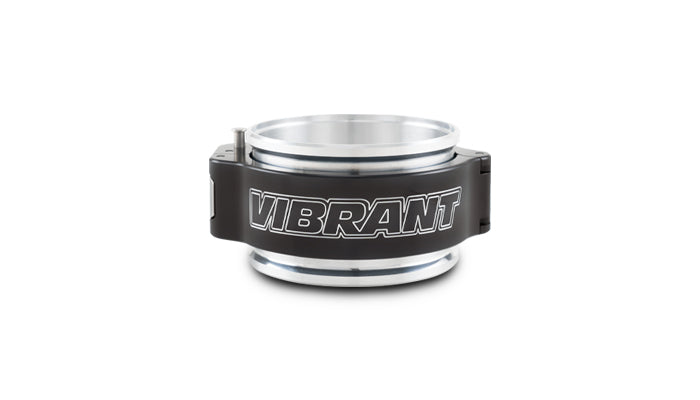 Black 6061 aluminum intercooler pipe clamp from Vibrant Performance part number 32513