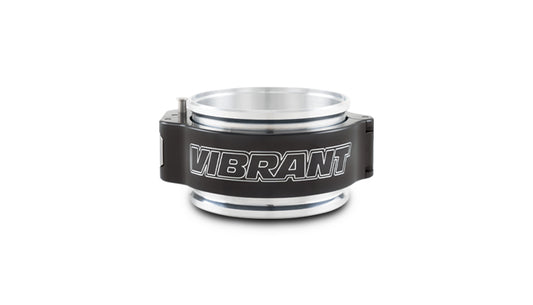 Black 6061 aluminum intercooler pipe clamp from Vibrant Performance part number 32513