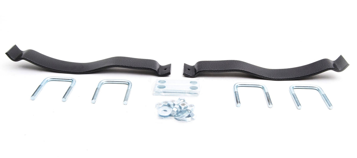 Silver hammertone leaf spring support from Hellwig part number 2002