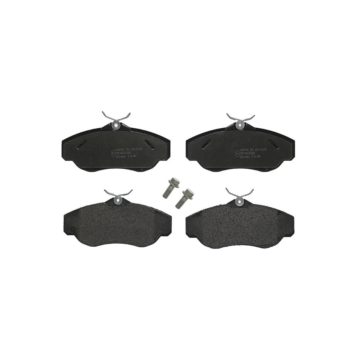 Disc Brake Pad Set with mounting hardware from Brembo part number P44008