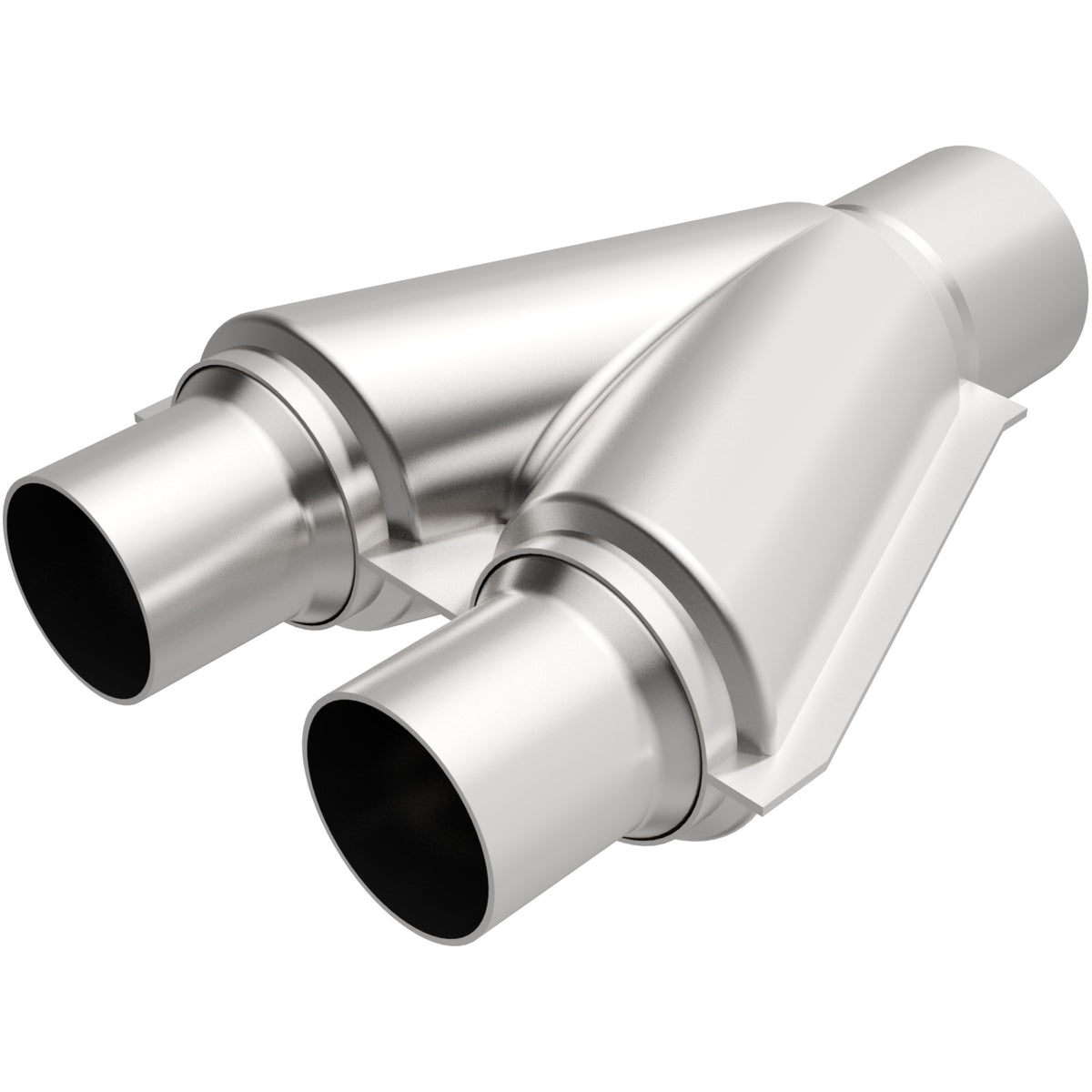 Satin stainless steel exhaust y pipe from MagnaFlow Exhaust Products part number 10778