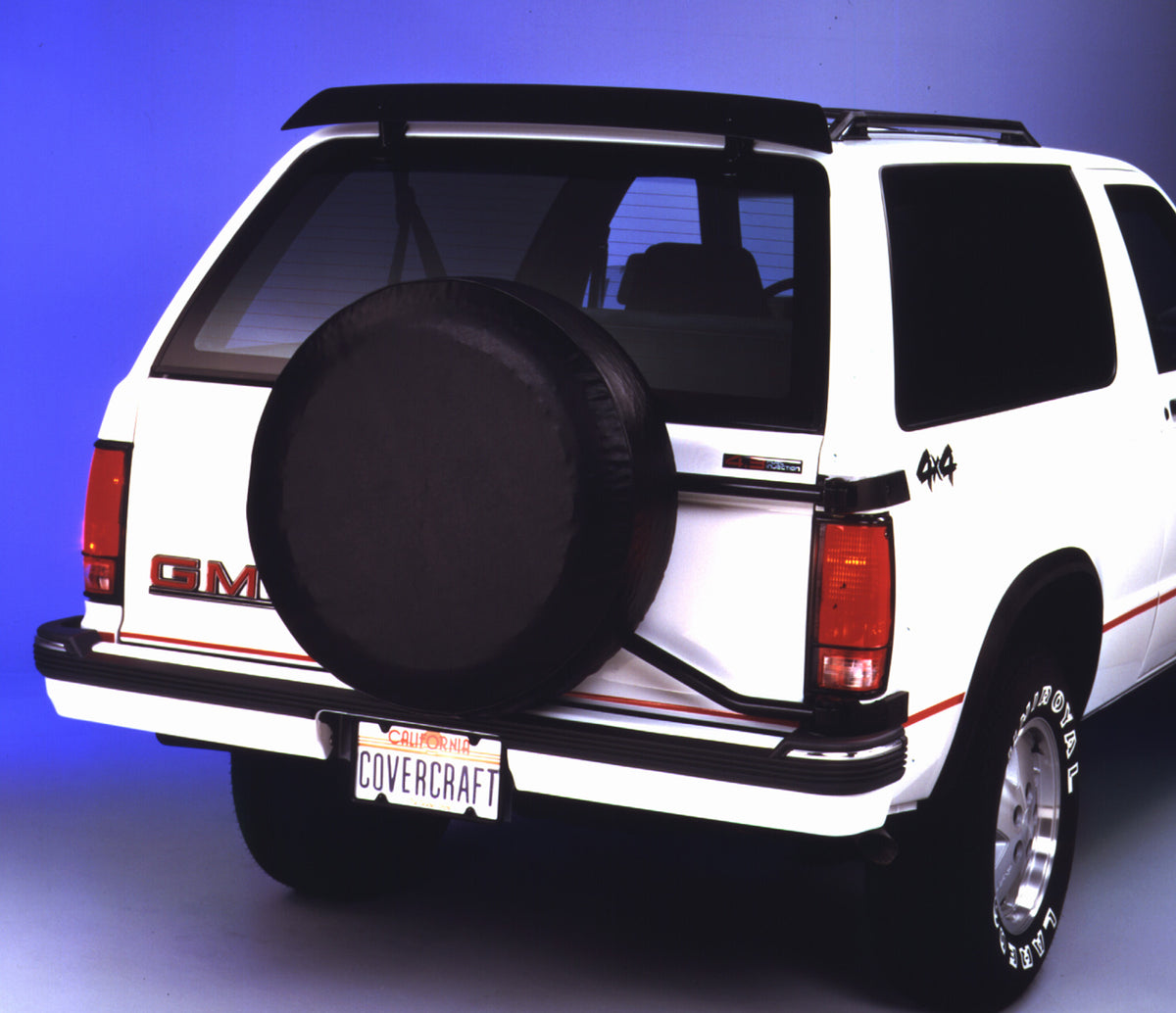 Black spare tire cover from Covercraft part number ST1003BK