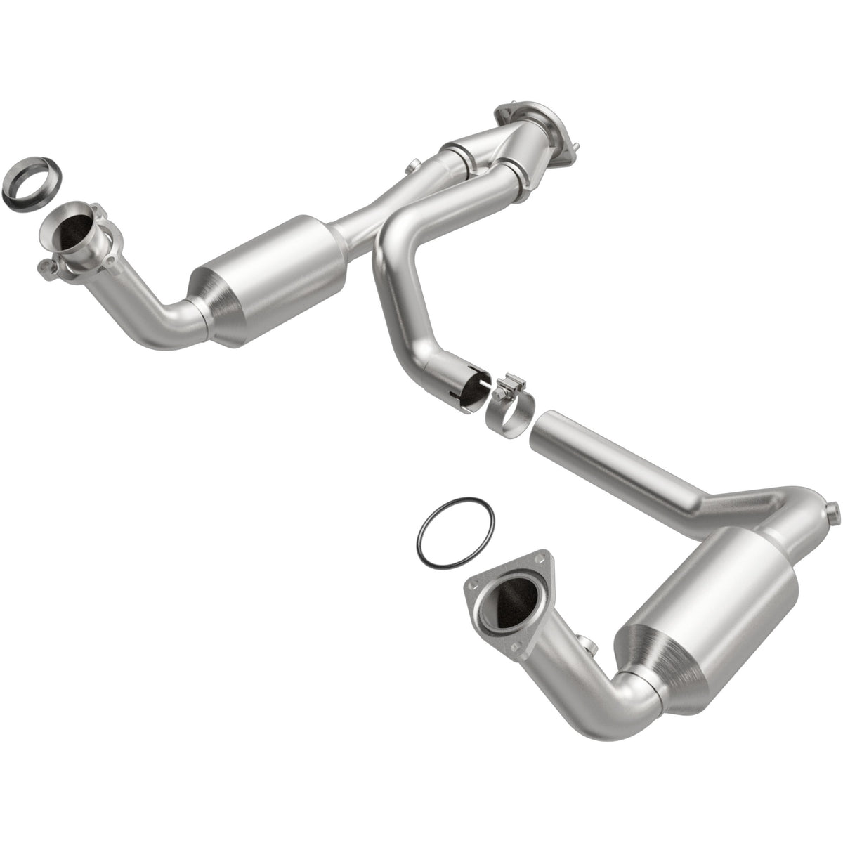 Stainless stainless steel catalytic converter from MagnaFlow Exhaust Products part number 93419
