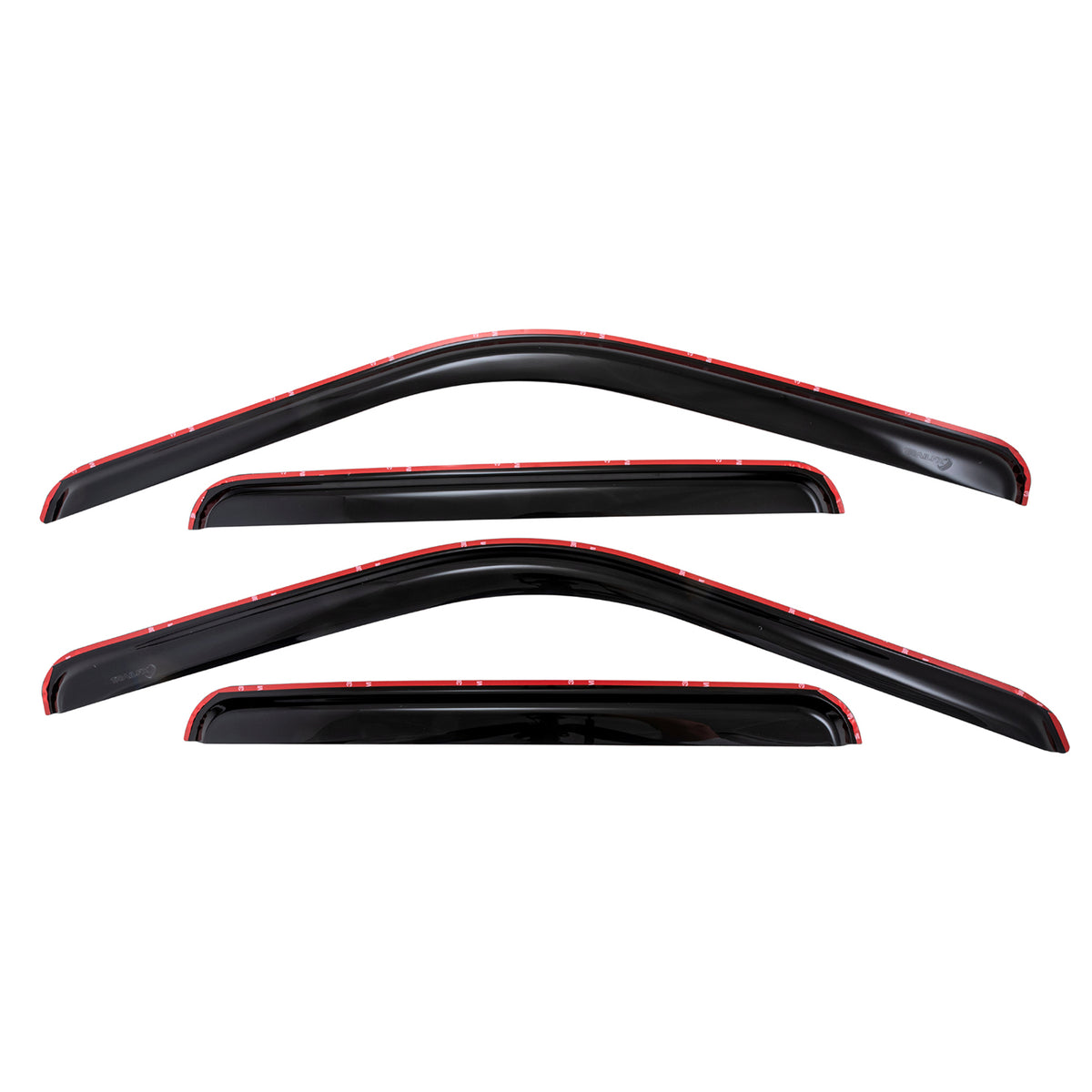Smoke acrylic side window deflector with mounting hardware from TrailFX part number 4953IC