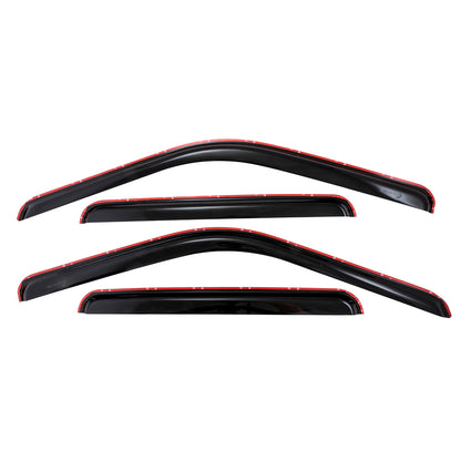 Smoke acrylic side window deflector with mounting hardware from TrailFX part number 4953IC