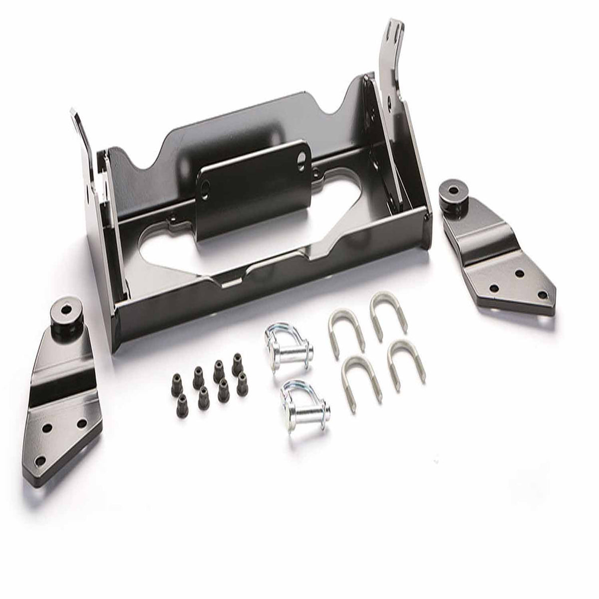 Black snow plow mount from Warn part number 90855