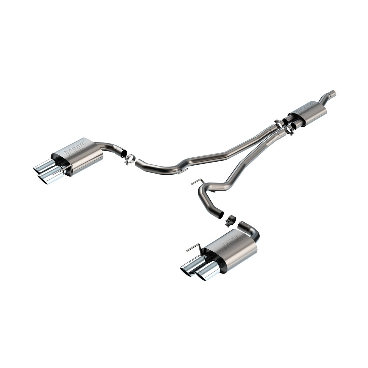 T-304 stainless steel exhaust muffler from Borla part number 140981
