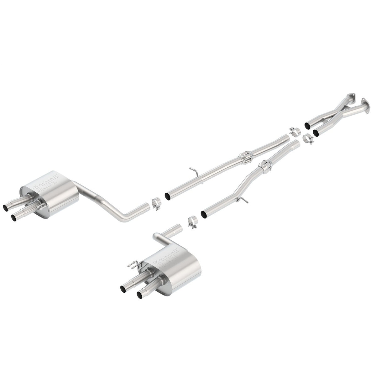 T-304 stainless steel exhaust system kit from Borla part number 140736