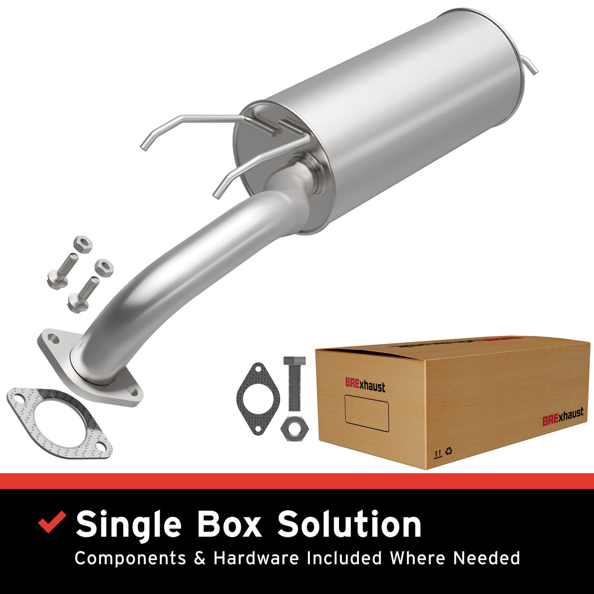 Exhaust Muffler Kit from BRExhaust part number 108-0007