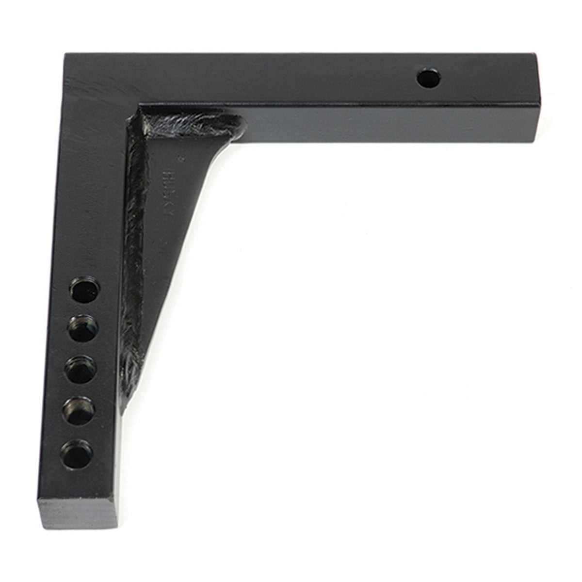 Black powder coated trailer weight distribution shank from Husky Towing part number 30859