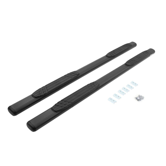 Black mild steel step nerf bar with mounting hardware from Big Country part number 3940800
