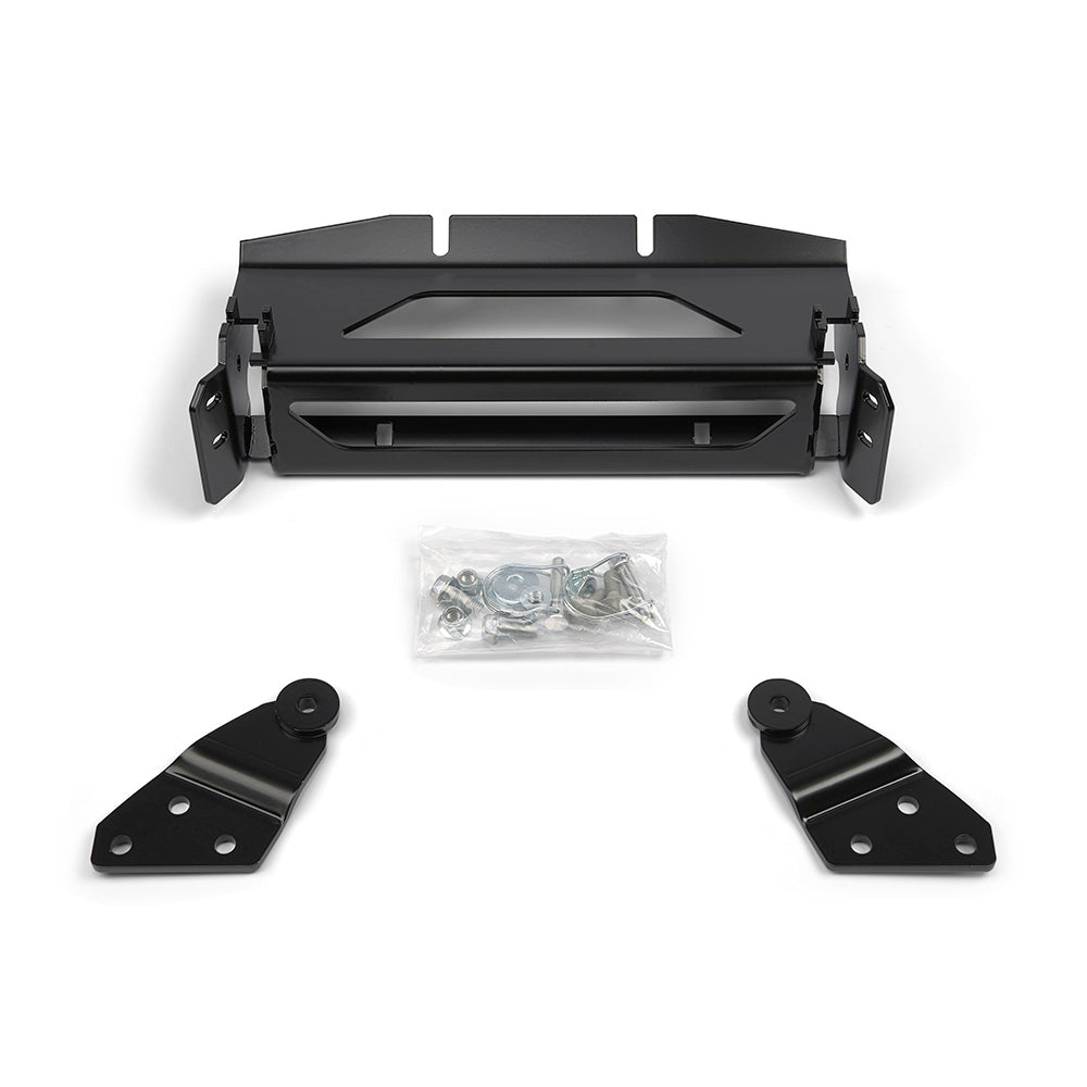 Black snow plow mount from Warn part number 97130