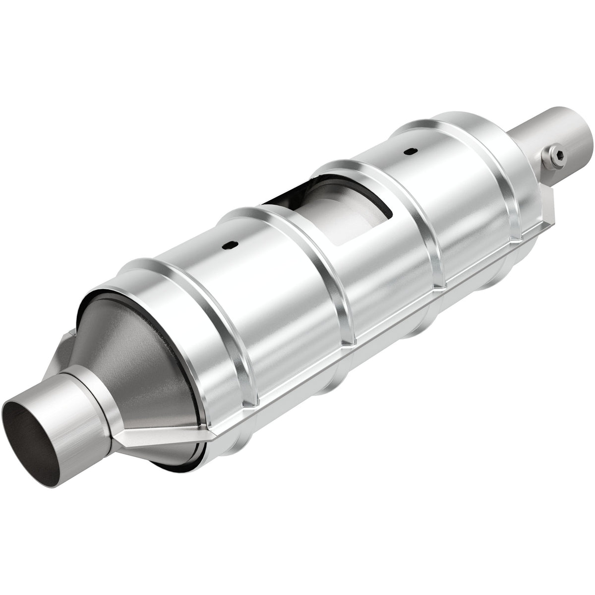 Stainless stainless steel catalytic converter from MagnaFlow Exhaust Products part number 55400