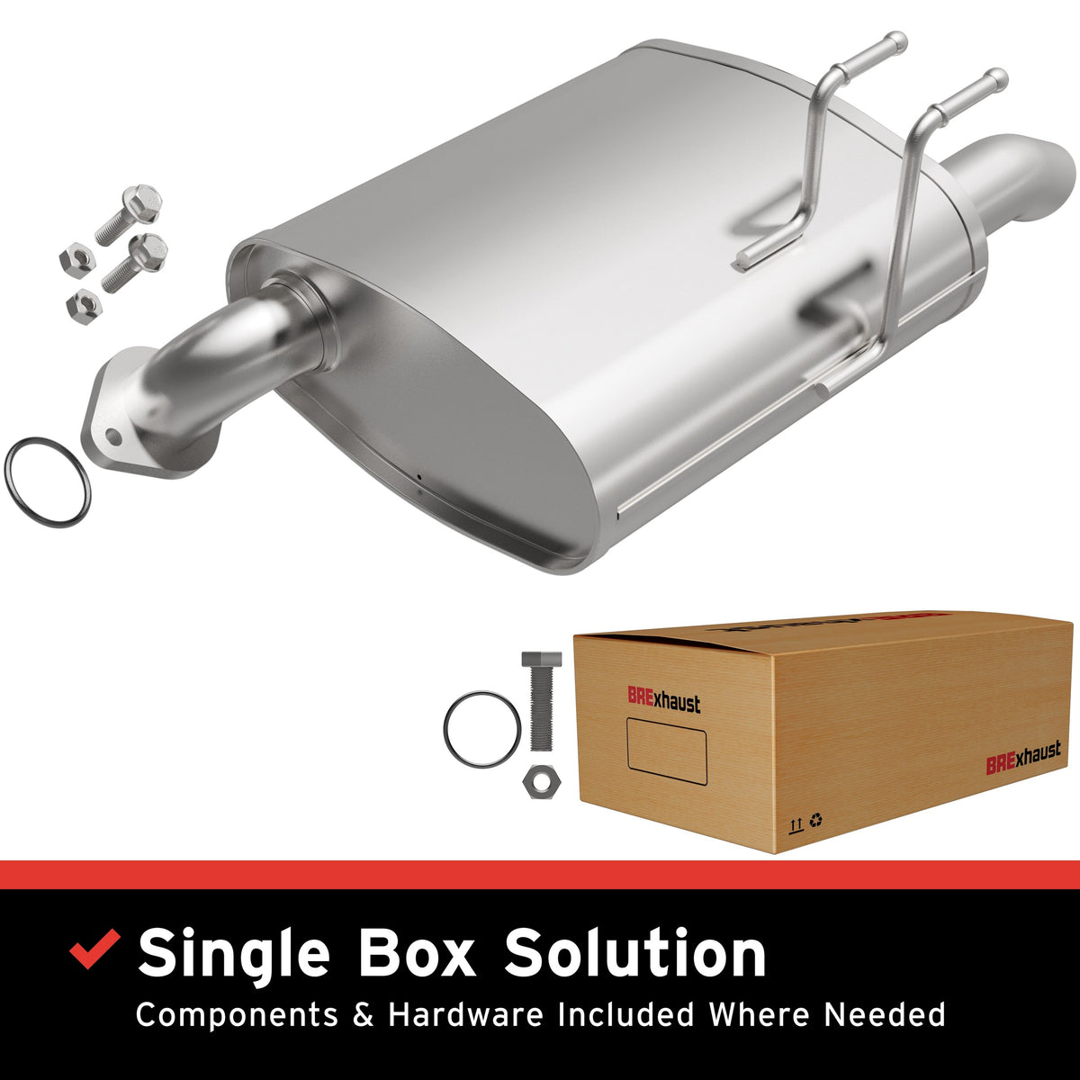Exhaust Muffler Kit from BRExhaust part number 108-0245