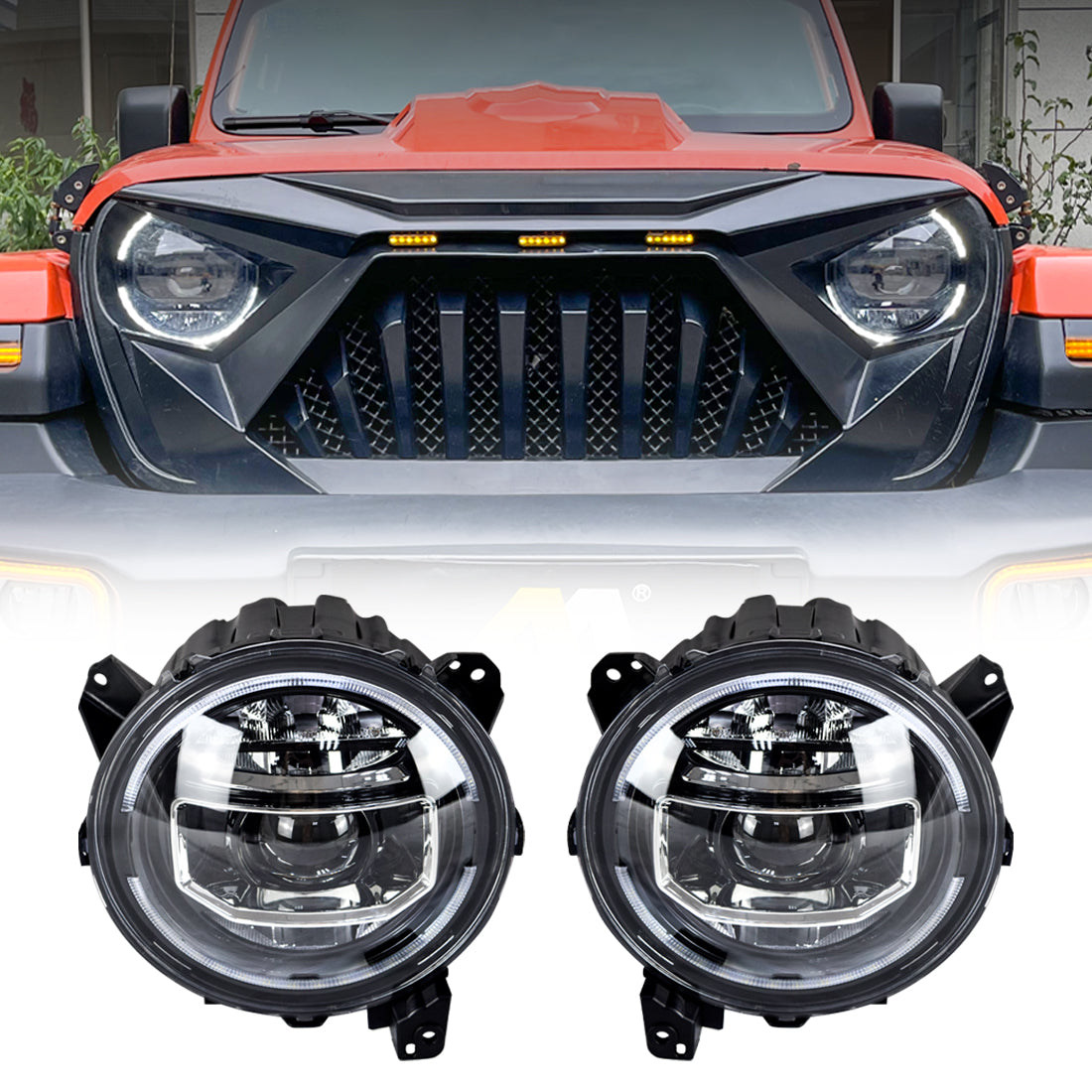 Headlight Set from AMERICAN MODIFIED part number AMJPCC00101