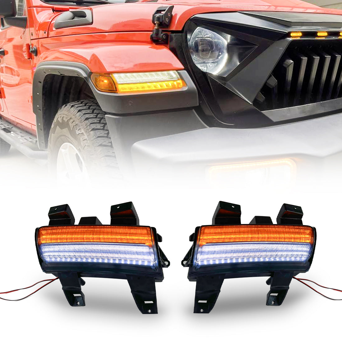 Smoked turn signal light set from AMERICAN MODIFIED part number AMJPCC00601