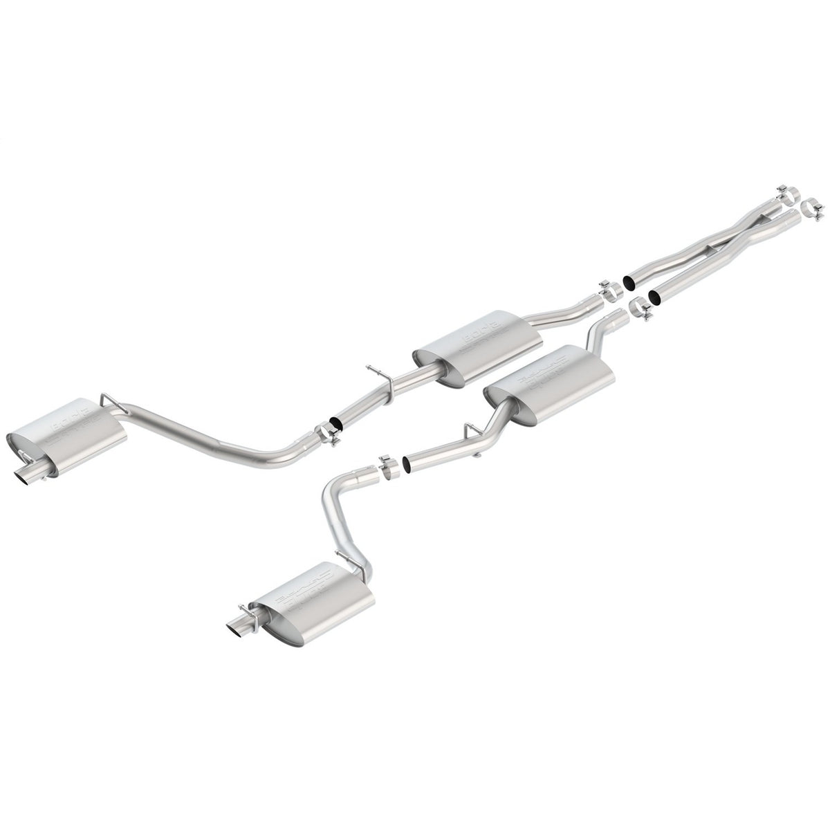 T-304 stainless steel exhaust system kit from Borla part number 140649