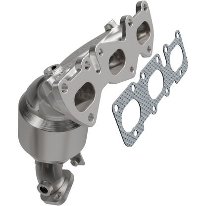 Uncoated stainless steel catalytic converter with integrated exhaust manifold from MagnaFlow Exhaust Products part number 5531787