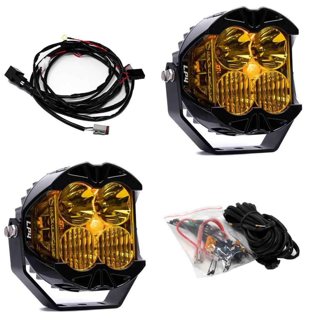 Black auxiliary light with mounting hardware from Baja Designs part number 297813