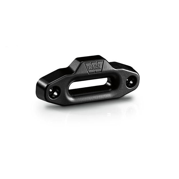 Black powder coated aluminum winch fairlead from Warn part number 94242