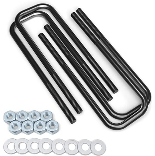 Leaf Spring Axle U-Bolt Kit from Fabtech part number FTS1500UBK-3