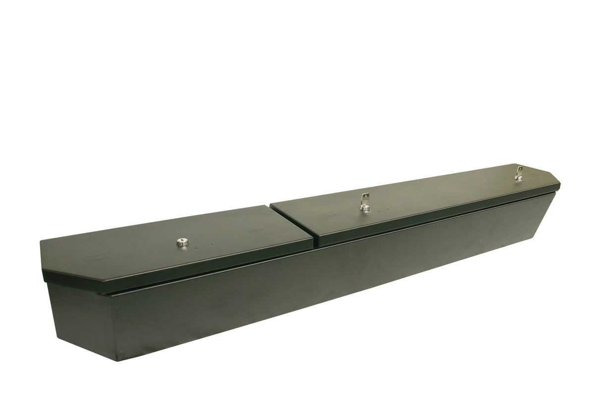Black underseat storage box from Tuffy Security Products part number 319-01