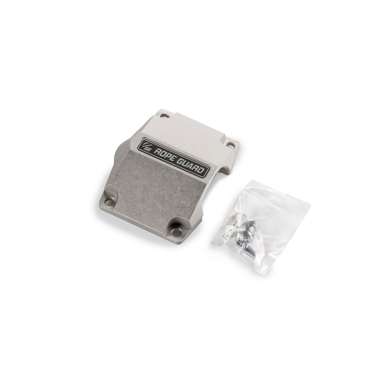 Silver clearcoat 6061 aluminum winch rope end protector from Factor 55 part number 00384