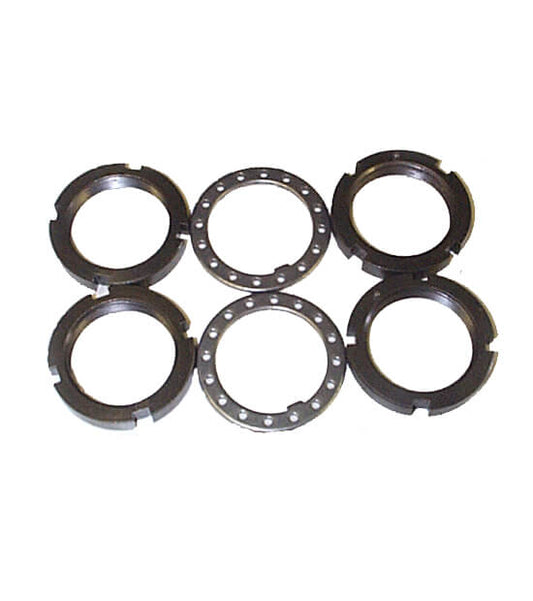 Natural metal locking hub spindle nut from Mile Marker part number 95-32720