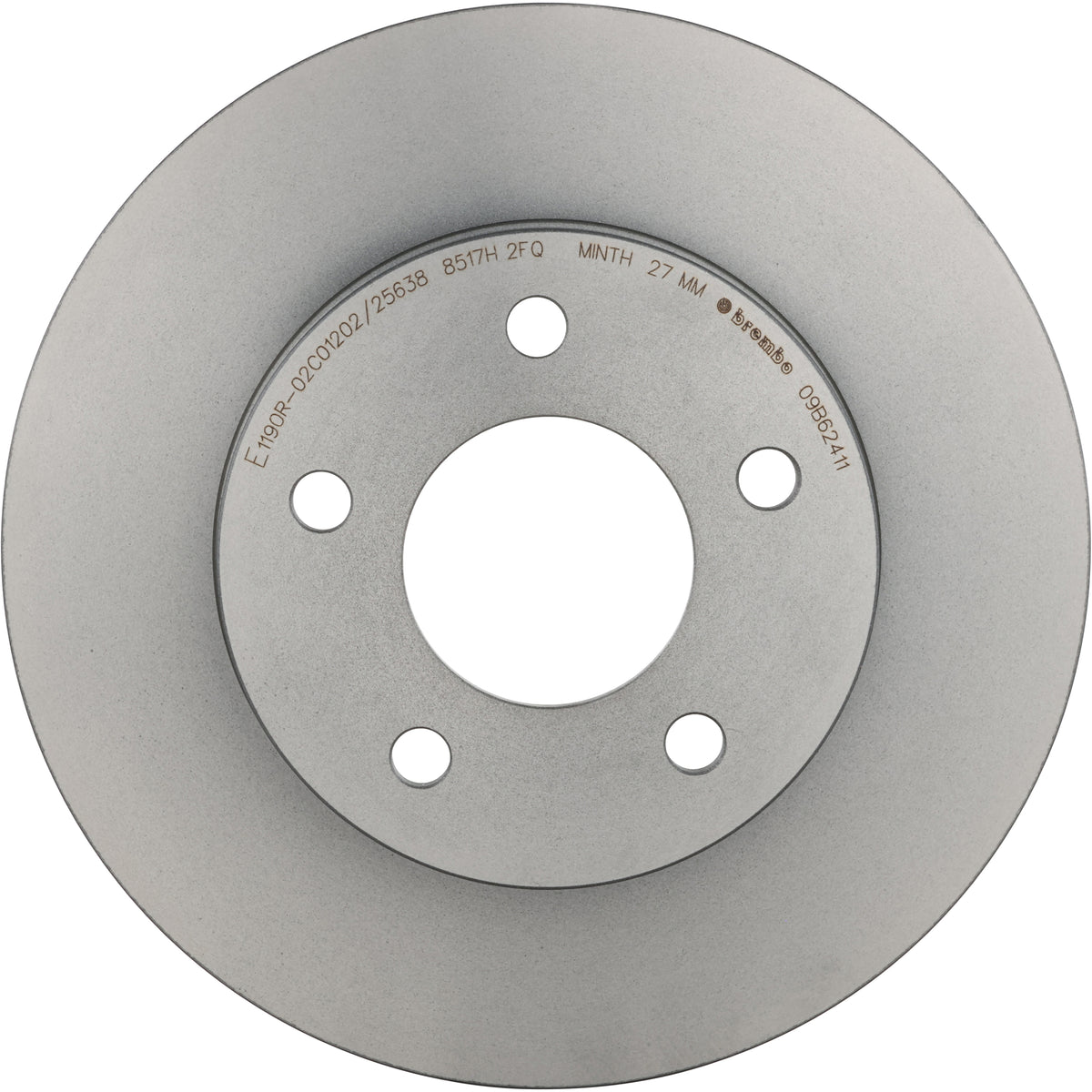 Gray cast iron disc brake rotor from Brembo part number 09.B624.11