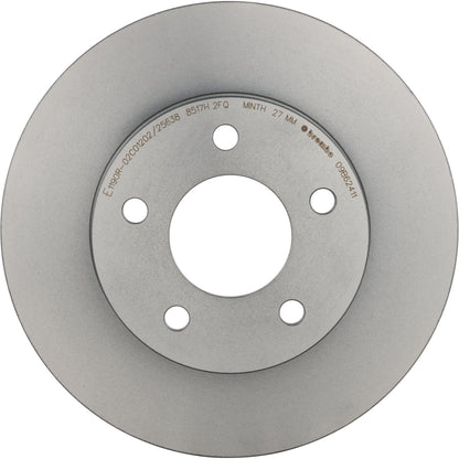 Gray cast iron disc brake rotor from Brembo part number 09.B624.11